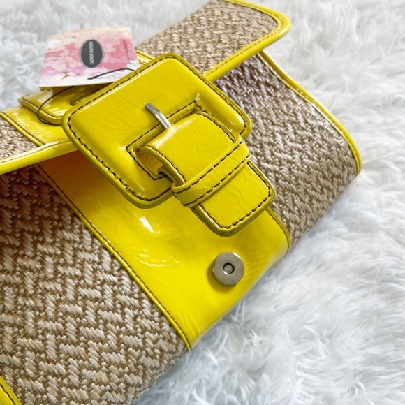 Chinese Laundry Yellow & Tan Clutch NWT - Picture 3 of 7